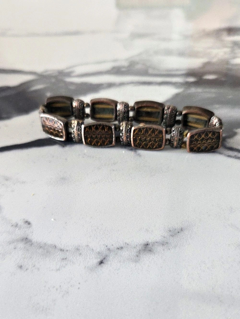 Geometric Brown & Black Bracelet